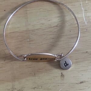 Gold Love You Bracelet with Charm